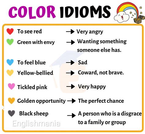 Englishmania - 🐬 COLOR #idioms