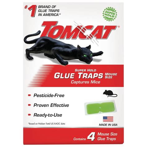 Tomcat Super Hold Mouse Glue Trap (4-Pack)-036271005 - The Home Depot