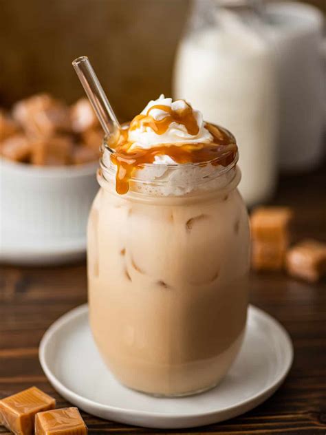 Easy Iced Caramel Latte - Baking Mischief