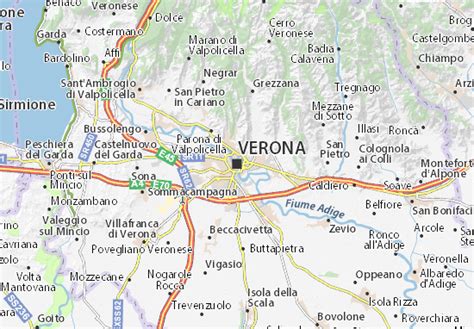 Verona Map: Detailed maps for the city of Verona - ViaMichelin