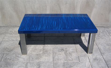 Modern Blue Coffee Table