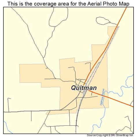 Aerial Photography Map of Quitman, LA Louisiana