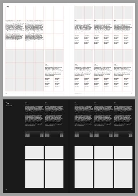 A4 Product Catalogue Grid System for Adobe InDesign Grid Design, Layout Design, Graphic Design ...