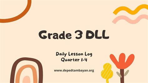 Grade 3 Daily Lesson Log Dll 3 Quarter 3 Sy 2022 2023 Deped Tambayan | Images and Photos finder