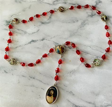 Chaplet of the Precious Blood Precious Blood Chaplet | Etsy