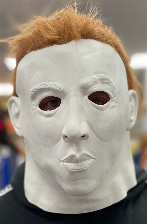 Michael Myers Latex Mask With Brown Hair | Halloween