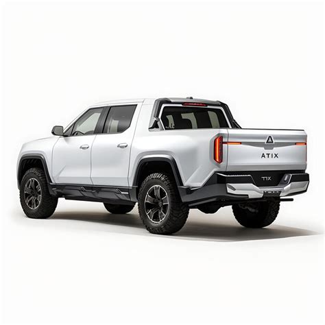 Premium AI Image | Isolated of Atlis Xt Electric Pickup Truck 2023 Model Crew Cab With Slid on ...