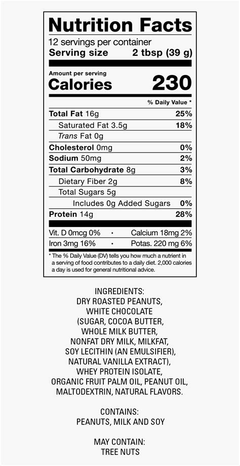 Hersheys Cookies And Cream Nutrition Facts, HD Png Download - kindpng