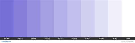 Tints XKCD Color dark periwinkle #665fd1 hex | Hex colors, Hex color palette, Purple color palettes