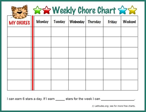 Weekly Chore Chart | Template Business