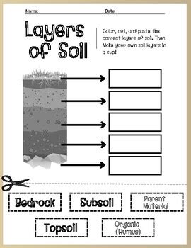 Soil Layers Worksheet For Kids