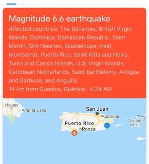 Puerto Rico Is The Place: Devastating 6.4 Earthquake Hits Puerto Rico