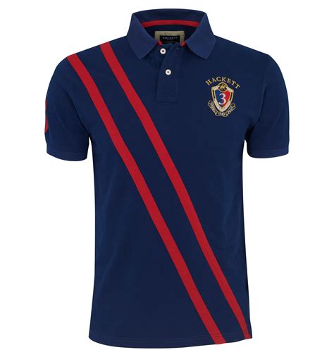 Navy blue polo shirt - by Hackett | Polo tee shirts, Navy blue polo ...