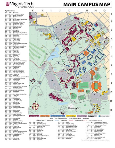 Virginiatech Campus Map • Mapsof.net