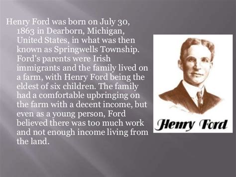 Henry ford biography