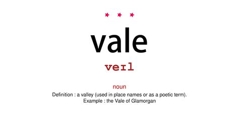 How to pronounce vale - Vocab Today - YouTube