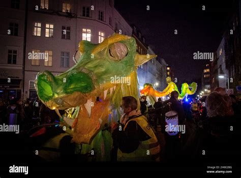 The annual Lantern Festival in Kreuzberg, Berlin. A parade through the ...