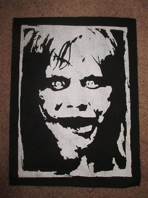 Regan Back Patch - Print, Screen Print, Punk, Patch, Stencil, Art, Horror, The Exorcist. | Album ...