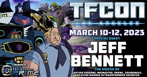 Transformers voice actor Jeff Bennett to attend TFcon Los Angeles 2023