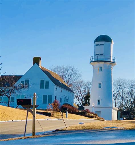 Cape Elizabeth Two Lights Lighthouse. West Tower. Cape Elizabeth, Maine ...