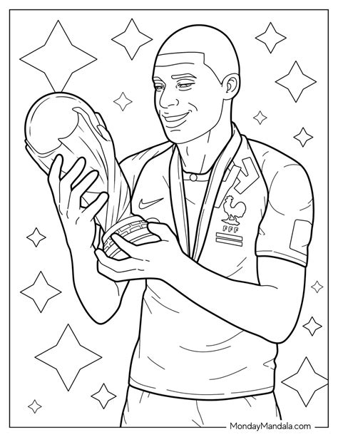 18 Kylian Mbappé Coloring Pages (Free PDF Printables)