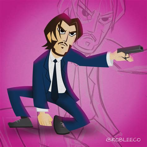 John Wick in the Style of Samurai Jack – Rob Lee