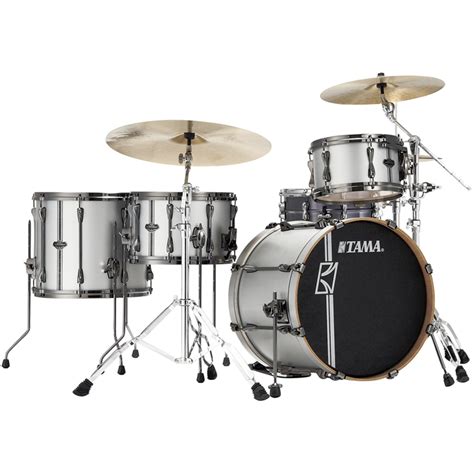 Tama Superstar Hyper-Drive Duo ML40HZBN2 Satin Silver Vertical ...