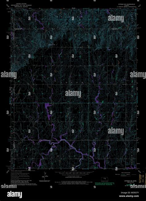 Gypsum kansas map hi-res stock photography and images - Alamy