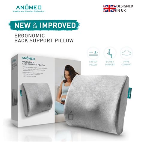 Anomeo Ultimate Ergonomic Back Support Pillow Lumbar Support Memory ...