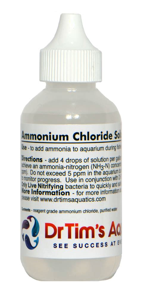 Ammonium Chloride Solution for Fishless Cycling | Dr Tims Aquatics