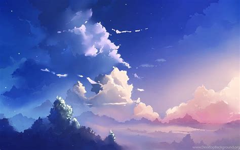 Pemandangan Langit Anime Tinggi 7984 Px. Latar Belakang, Langit Anime Estetis Wallpaper HD | Pxfuel