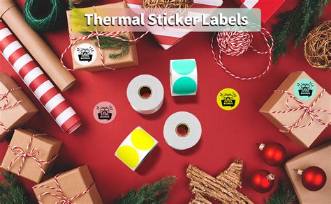 Amazon.com : CLASSY Circle thermal sticker labels, 2" thermal stickers, Multi-Purpose Round ...