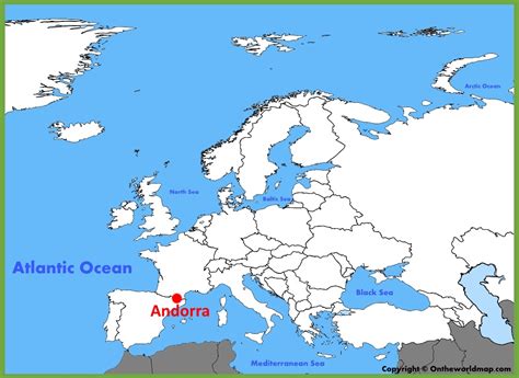 Andorra location on the Europe map - Ontheworldmap.com