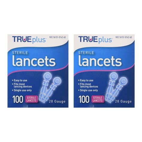 Trueplus Sterile Lancets, 28 Gauge, 100 Count