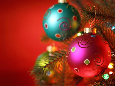 Christmas Ornaments 4K wallpaper download