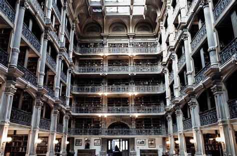 Peabody Library | Exterior decor, Peabody library, Leaning tower of pisa