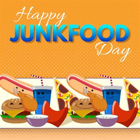 Happy Junk food Day, Junk Food Template | PosterMyWall