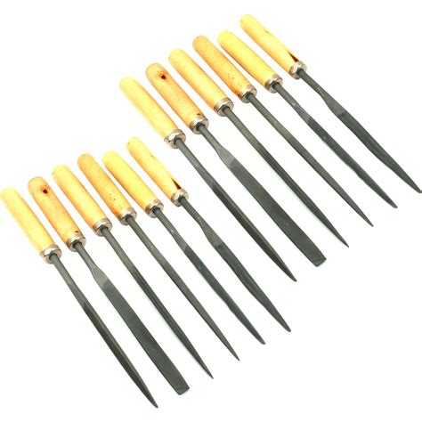 Needle File Set Wood Handles Wooden Files Carpentry Crafting Hobby ...