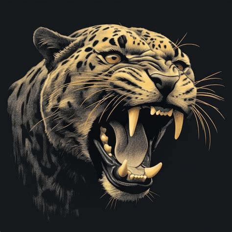 Premium AI Image | A closeup of a tiger showing its fangs