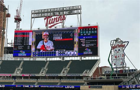 A New Scoreboard and Tasty Food Welcome The Minnesota Twins Home For ...