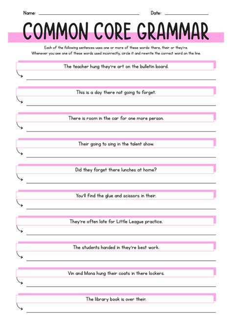 14 Best Images of English Grammar Worksheets PDF - Free Printable Grammar Worksheets 3rd Grade ...