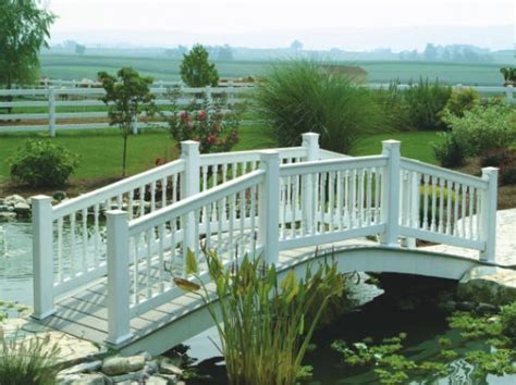 Amish Built Garden Bridges For Sale - Wood & Vinyl Options