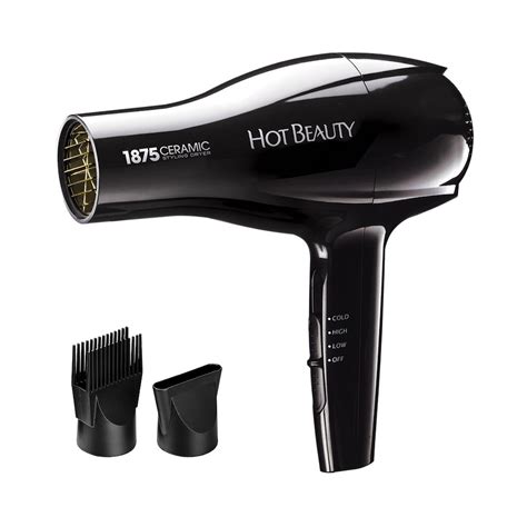 1875 Ceramic Styling Dryer 2 Styling Attachments - Ivy Beauty