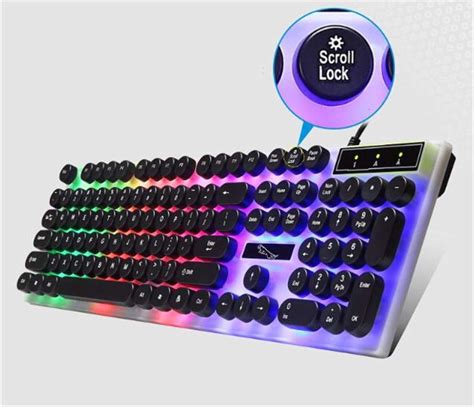 Retro Round Key YINJIESHANGMAO Keyboard and Mouse Set Notebook Light ...