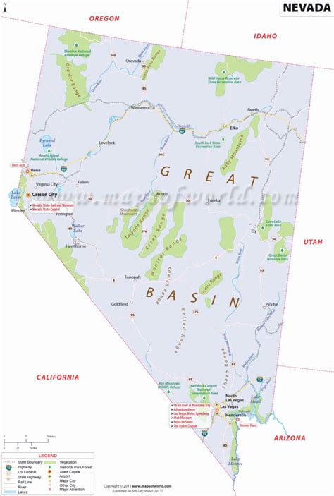 Nevada State Parks Map - Printable Map