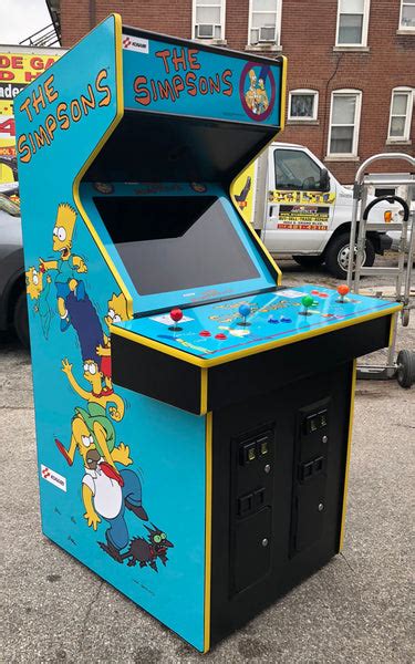 SIMPSONS ARCADE GAME- LOTS OF NEW PARTS-EXTRA SHARP-Delivery time 6-8 ...