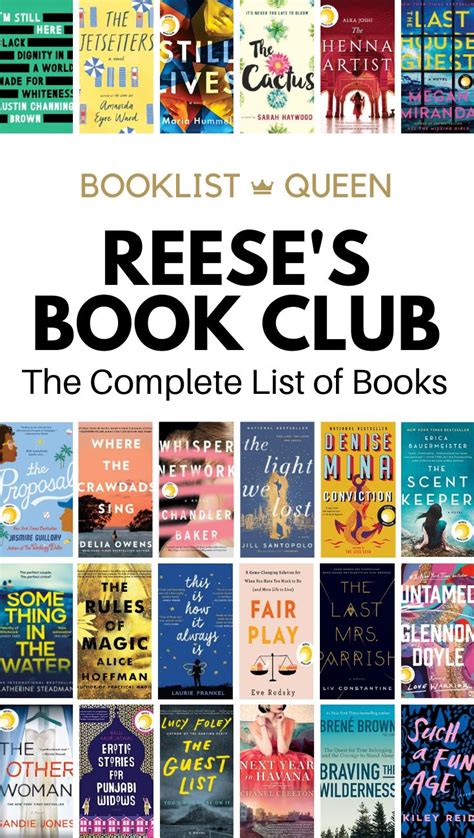 Reese's Book Club List | Book club books, Book club reads, Book club list