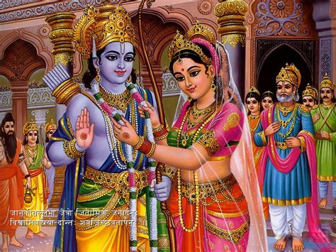 HD WALLPAPERS FOR DESKTOP: Lord Ram And Sita Marriage