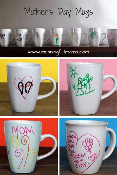 Homemade Mother's Day Mugs