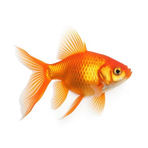 Premium Photo | Gold Fish Isolated on White Background